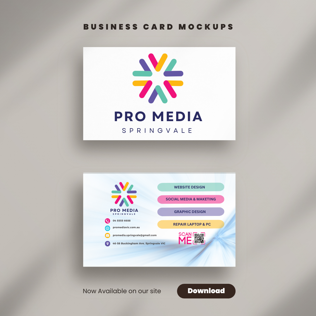 Business Card Design + 200 PCS Printing